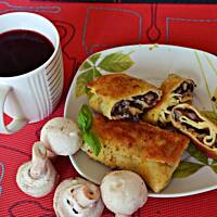 Krokiety z pieczarkami i serem