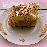 Ciasto z jabłkami i masą kremową