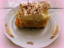 Fot. oczko, Ciasto z jabłkami i masą kremową