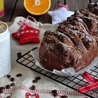 Odrywany chlebek kawowo-pomarańczowy