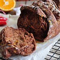 Odrywany chlebek kawowo-pomarańczowy