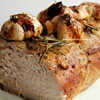 schab pieczony w rozmarynie....