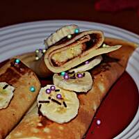 Naleśniki z czekoladą i bananem