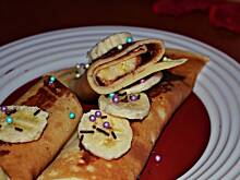 Fot. Duusiak, Naleśniki z czekoladą i bananem