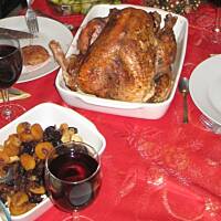 Indyk z nadzieniem owocowym