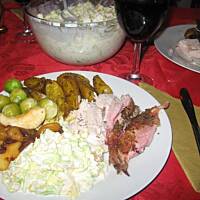 Indyk z nadzieniem owocowym