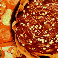 Czekoladowe ciasto świąteczne