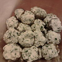 Antipasto - pieczarki z fetą