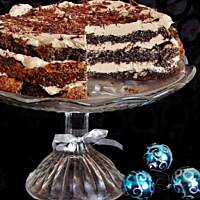 tort makowy z kremem kawowym...