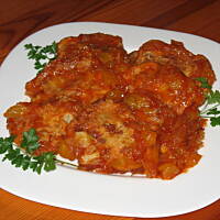 Ryba w brzoskwiniach