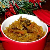 Kapusta z grzybami leśnymi