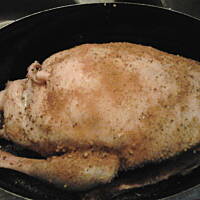 Pieczona gęś z czubrycą i jabłkami - w wielkim uproszczeniu