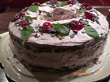 Fot. stokrotka390, Noworoczny tort z czerwonym winem