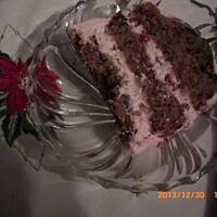 Noworoczny tort z czerwonym winem