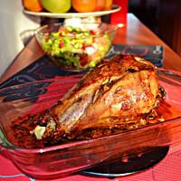 Udo z indyka pieczone w rękawie