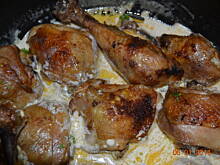 Fot. mama3, Pieczony kurczak w sosie śmietanowym
