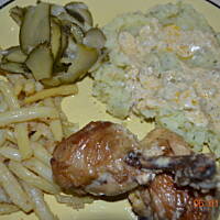 Pieczony kurczak w sosie śmietanowym