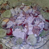 Sałata Lodowa z tuńczykiem