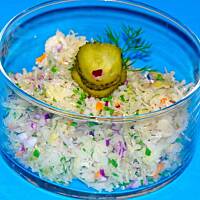 Prosta surówka z kiszonej kapusty