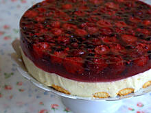 Fot. Barb82, Sernik na zimno na serkach homogenizowanych z owocami i galaretką