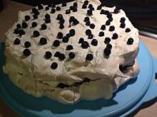 Fot. ulak, Torcik bezowy z czarną porzeczką