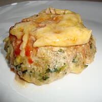 Placuszki mielone ze szpinakiem z piekarnika