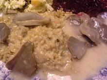 Fot. Dżanina Fonda, Żołądki z indyka w sosie chrzanowym.