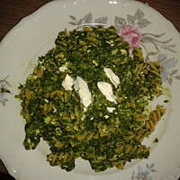 Makaron  ze  szpinakiem