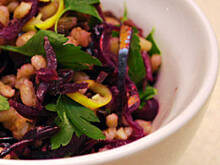 Fot. katy12, Pęczak z czerwoną kapustą sałatka na ciepło