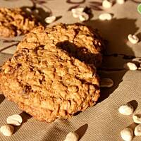 Ciasteczka owsiane z masłem orzechowym i czekoladą