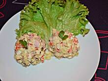 Fot. Duusiak, Sałatka jarzynowa z szynką