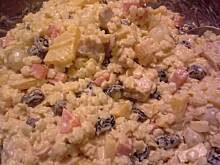 Fot. Dżanina Fonda, Sałatka nr 1 (udka z brzoskwinią i makaronem)