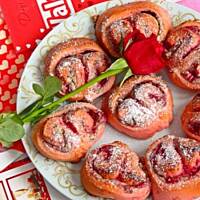 Walentynkowe drożdżówki