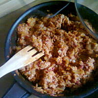 szybkie risotto z rybą (jak paprykarz)