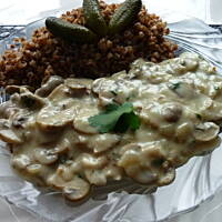 Kasza gryczana z grzybami!