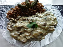 Fot. pralina, Kasza gryczana z grzybami!