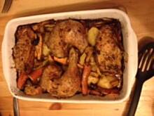 Fot. Kot Borys, Kurczak pieczony z ziemniakami i warzywami