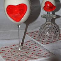 Walentynkowe serce w kielichu