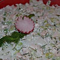 Sałatka z makaronem ryżowym