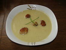 Fot. pati2325, zupa krem z porów z klopsikami