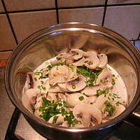 Pieczarkowy z placuszkami