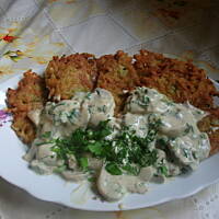 Pieczarkowy z placuszkami