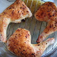 Udka z kurczaka pieczone w kombiwarze