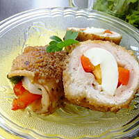 Roladki drobiowe z jajkiem