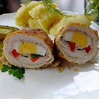 Roladki drobiowe z jajkiem