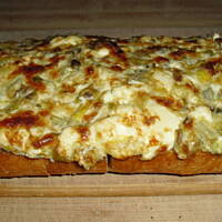 Chlebek wloski zapiekany z karczochami