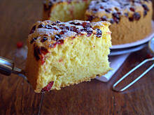 Fot. Barb82, Puszyste ciasto z żurawiną