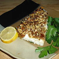 Dorsz w orzechowej panierce