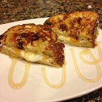 Słodka kanapka śniadaniowa