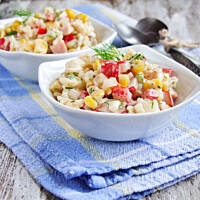 wiosenna sałatka ryżowa...